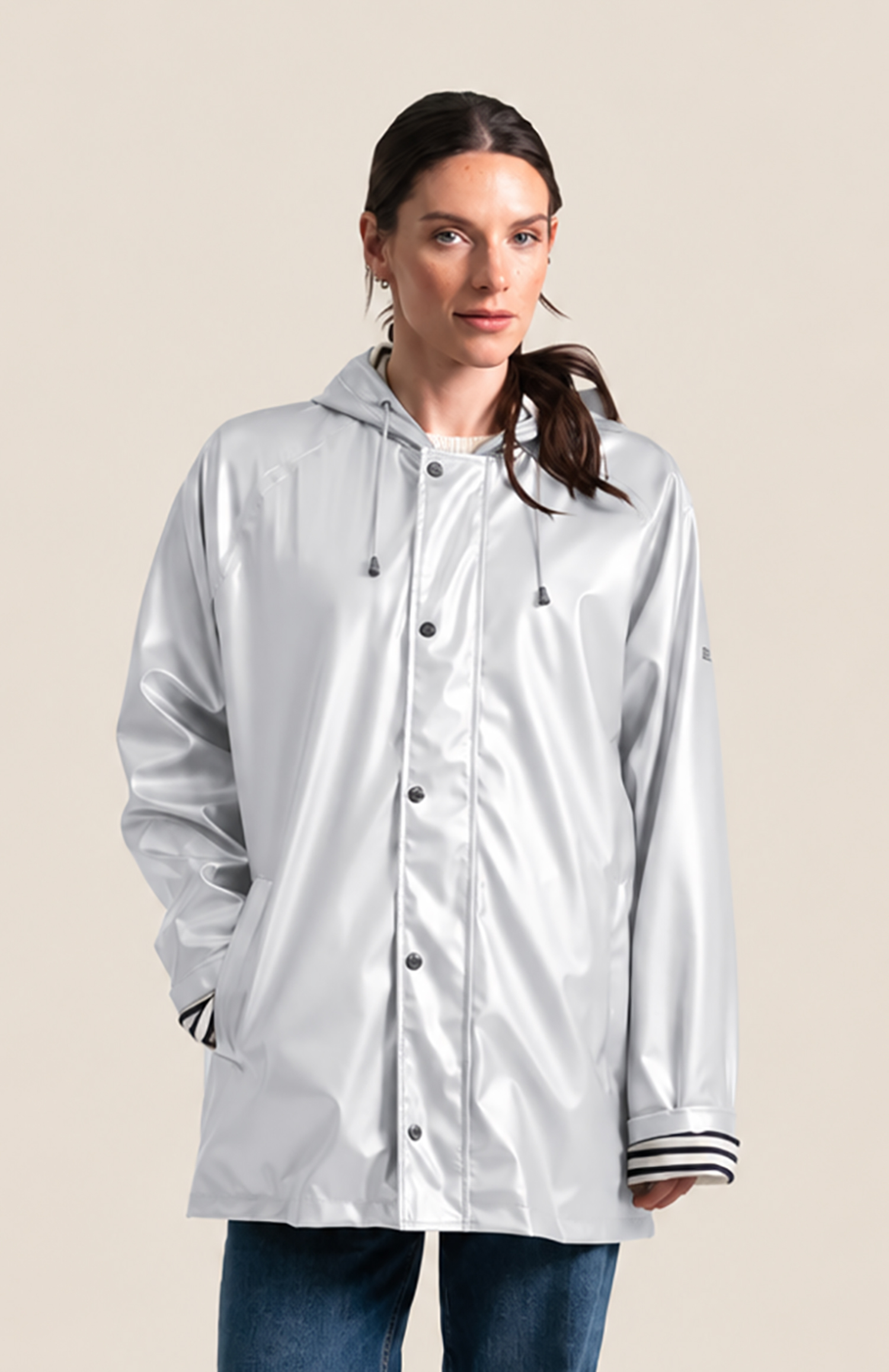 Ciré femme iconique imperméable effet métallisé